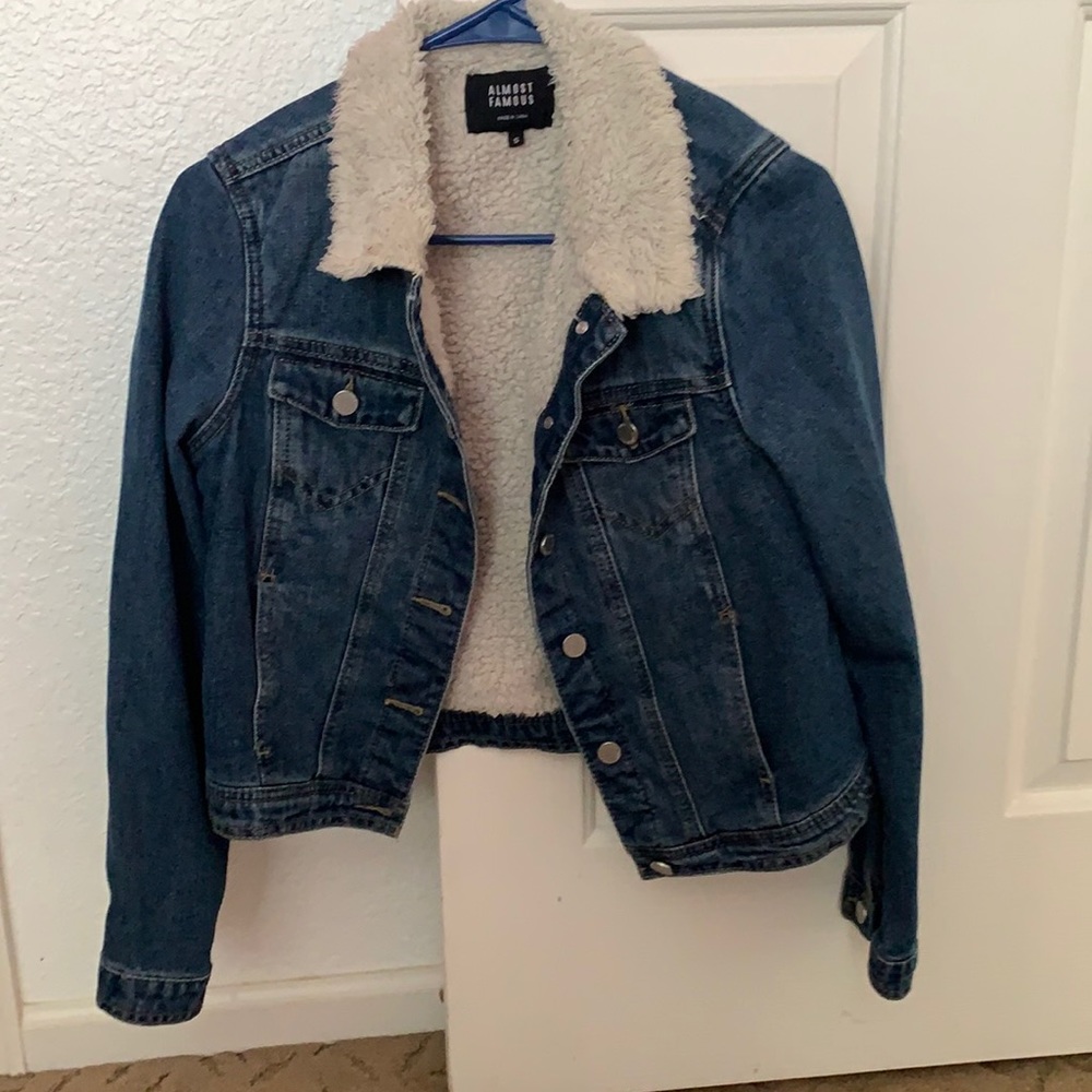 Women’s jean fur jacket